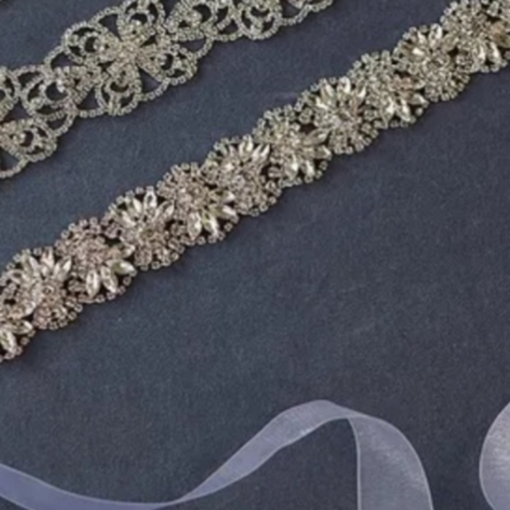 Southern Living Borrowed & Blue by Southern Living Brooch Crystal Belt